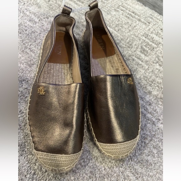 Lauren Ralph Lauren Metallic Loafers size 7 - Picture 1 of 3